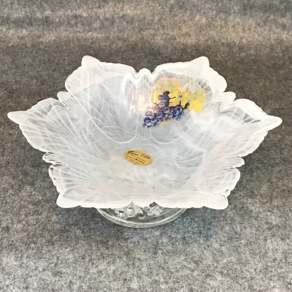 Murano Swirl White Bowl Casa Elite Arte Murano Designed by M. Valenti - Picture 3 of 7